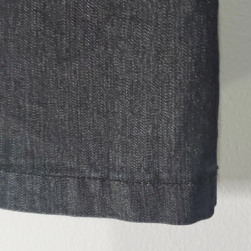 BisouBisou skirt women's size 12 black false pockets trendy denim mini skirt - Picture 8 of 16